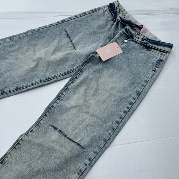 REVICE Men's Light Gray Straight Jeans - Picture 3 of 14